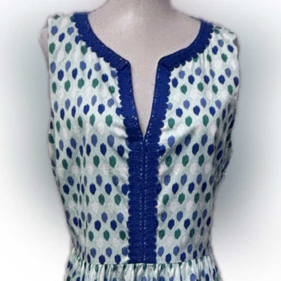 Vineyard Vines Women's Blue and White Mini Dress - Picture 6 of 8